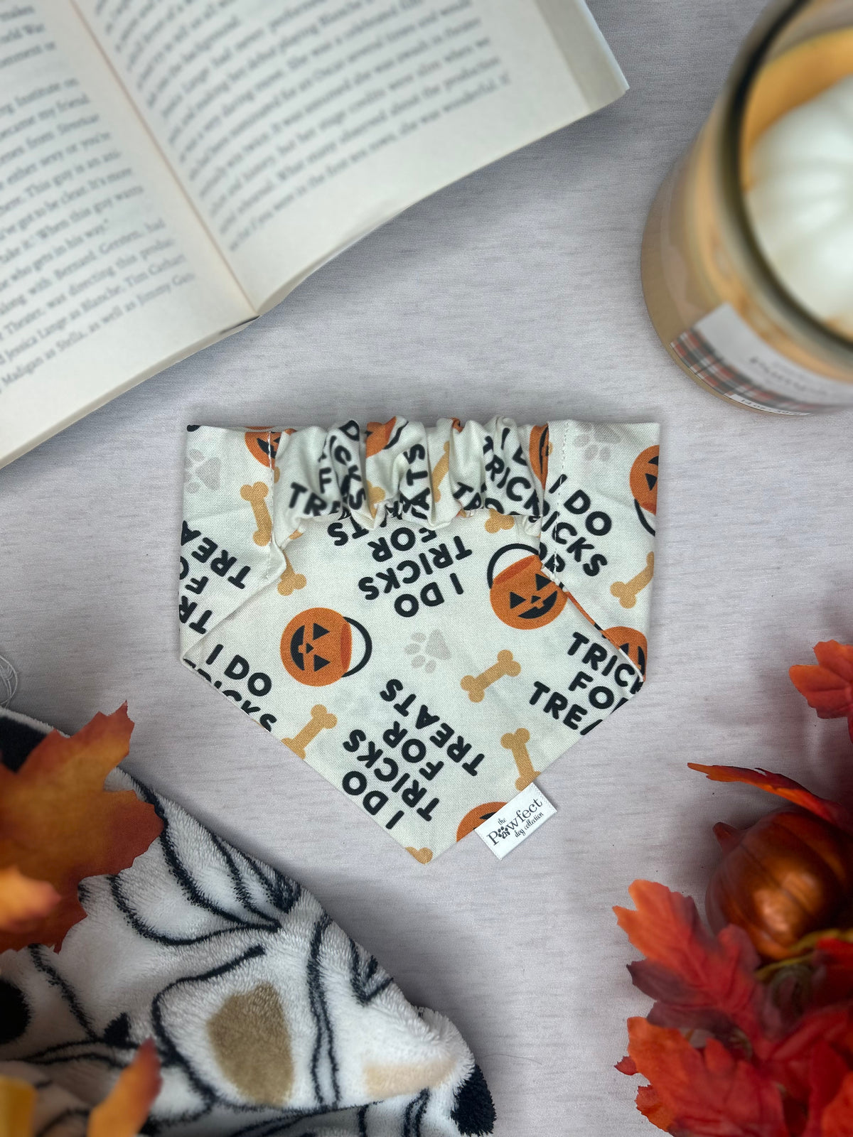 Spooky Pumpkin Paws Bandana