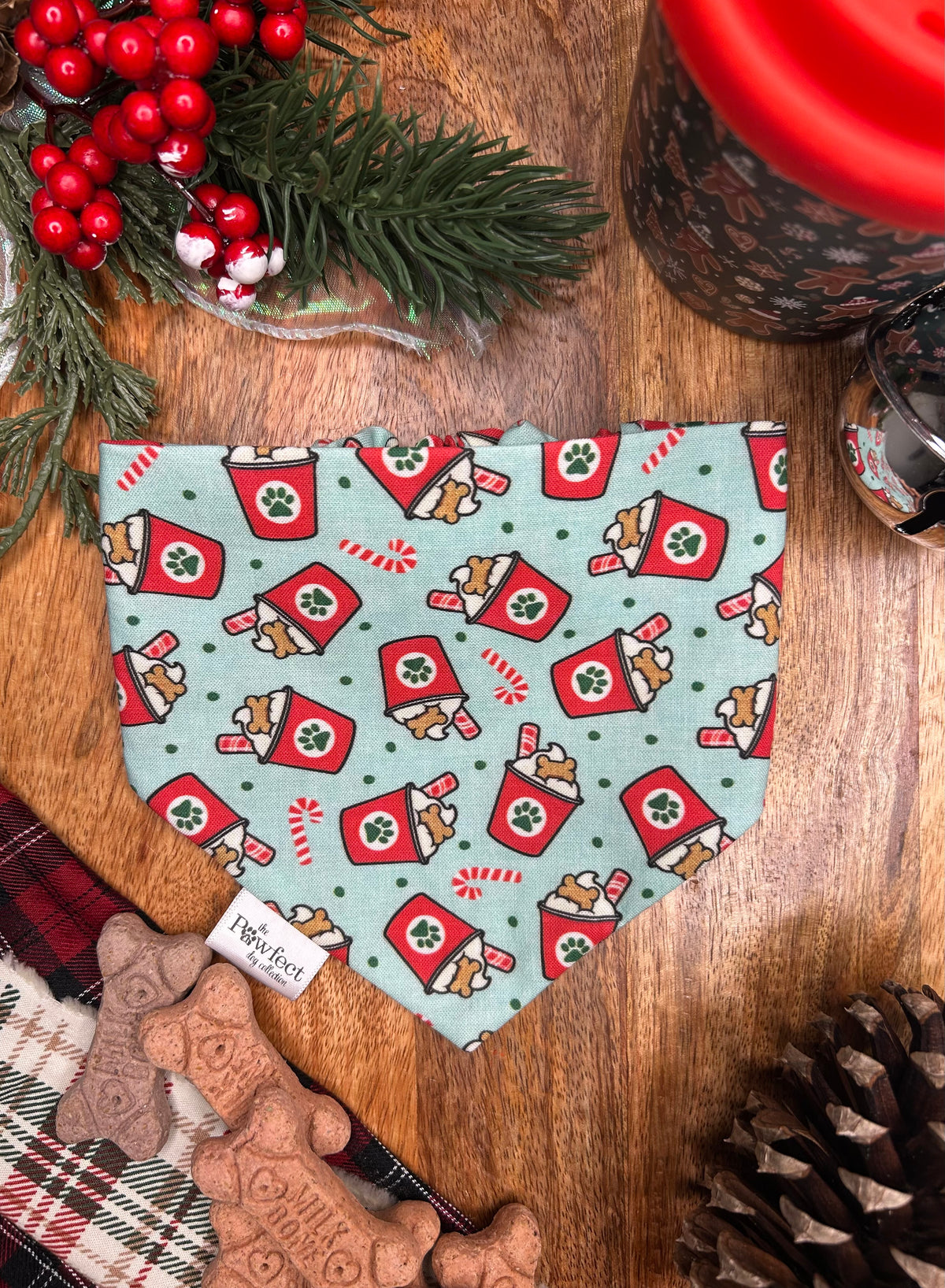 Candy Cane Cafe Bandana