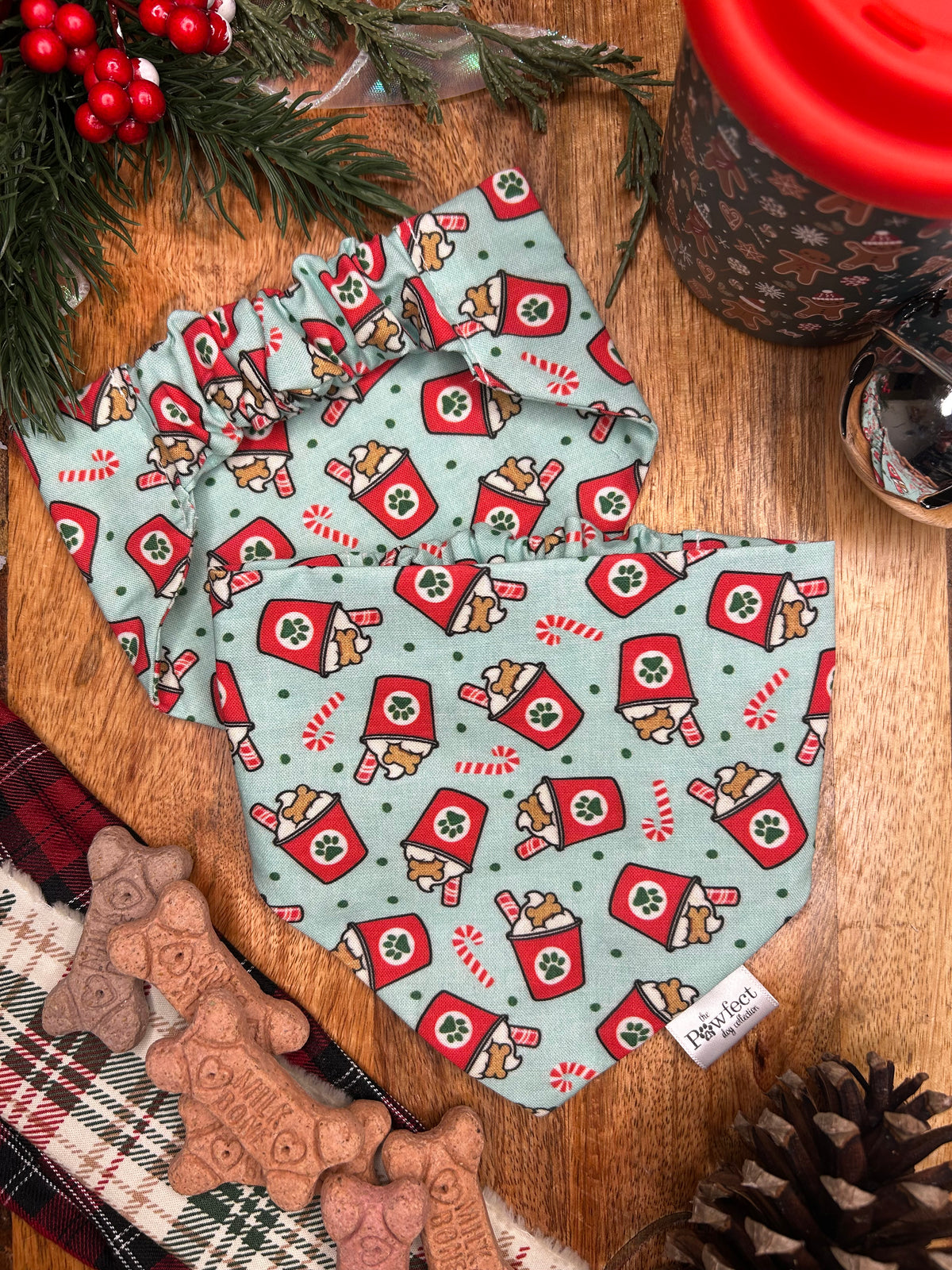Candy Cane Cafe Bandana