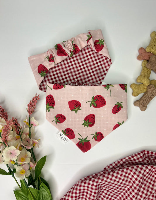 Berry Cute Reversible Dog Bandana